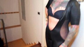 Behind scenes of lady morgana, miss kika, slave paolo