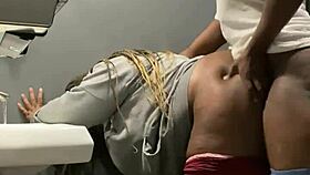 she was getting backshots in the bar bathroom, her big ass bouncing on that monster cock.