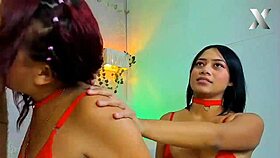 two fat latina sluts give deep wet blowjobs on big cocks in webcam sex tape