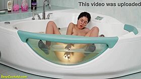 teen katty west masturbates in bathtub, fingering tight pussy to orgasm