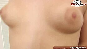 British teen fucks with small ass