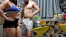 Neighbor caught me in the kitchen