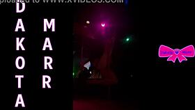 dakota marr pole dances teasingly in nebraska strip club