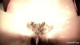 Oiled anal sex on stage: huge cock guest fucks milf Elle Brooke roughly