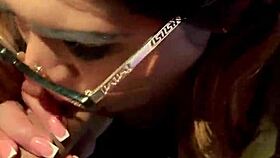 i'm chilling watching my cute latina secretary masturbate and give oral close up