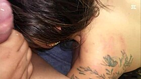 My stepmother lets me cum inside her wet pussy. She has big natural tits and is so mature.