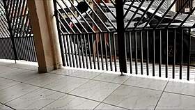 Wife FUCKS friend, CUMS on ASS, cuckold watches