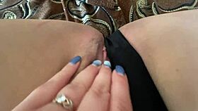 Watch this closeup pussy masturbation in black panties, so wet!