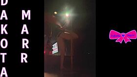 dakota marr pole dances teasingly in nebraska strip club