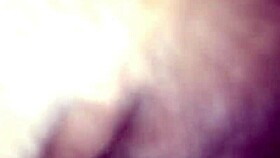 Mature woman achieves orgasm from hairy pussy massage