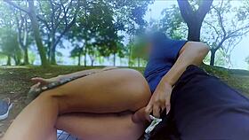 She Felt Intense Pleasure From Anal Fucking In The Park