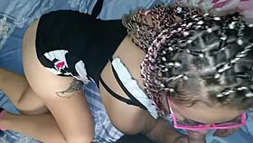 Latina virgin teen feels taboo creampie from stepfather