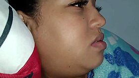 Exhausted from work, I watch porn while my wife jerks me off.