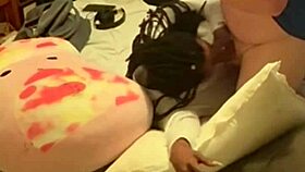 ebony coworker bent over for doggystyle after work 😏