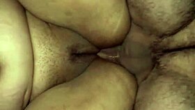 eating my stepmom's tight pussy on all fours