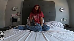 the condom slipped off, but don't cum inside me 😏