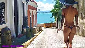 Slut Majick dances topless in slow motion at public cemetery