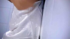 I play my tits, making my pussy wet.