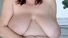 Granny MariaOlds dances in lilac and teases with shaved play.