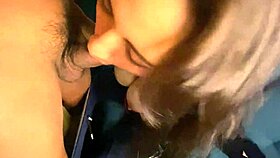 i invited my latina milf neighbor over and she got cum on her big tits watching a movie