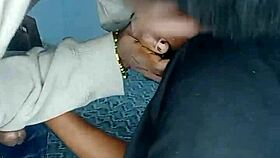 African teen gives sloppy head cum on face?