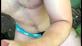 I fucked a stranger masturbating on the trail! Anal humiliation included.