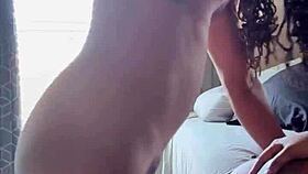 Sloppy ghetto bonnet head choking on monster cock.