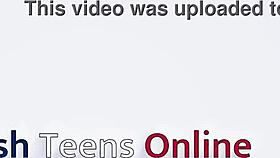 Gorgeous nurse Harding toys with a sperm sample outdoors.