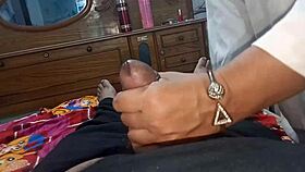 indian desi guy bangs busty nurse and cums on her tits