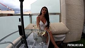 sexy wet anal sex with pretty colombian milf linda gonzález getting creampie from young guy