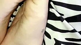 Pretty Feet With Tattoo In Fetish Play