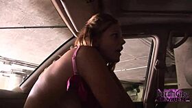 Wild Public Flashing Adventure With College Cutie.