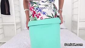 This unfaithful MILF flaunts huge tits in front of camera