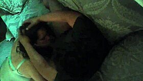 hidden cam catches a sneaky blowjob in action at home.