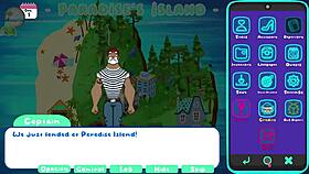 in paradise island, she gives a blowjob in the orchard