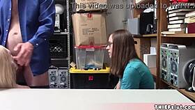 Beautiful Emma Drilled by Security Guard as Boyfriend Watches Helplessly