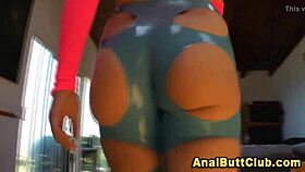 feeling the buttplug stretch my big ass in stockings, emotions soaring