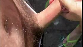 I fucked a stranger masturbating on the trail! Anal humiliation included.