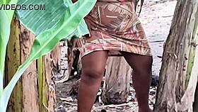 Evangelical milf with big pussy pees outdoors in public