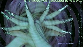 Six hungry mouths suck on a stallion with deepthroat and facials