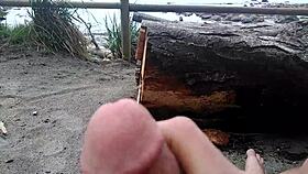 Outdoor beach activities in public setting