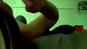 Teen brunette gets interviewed and swallows cum from father-in-law in POV