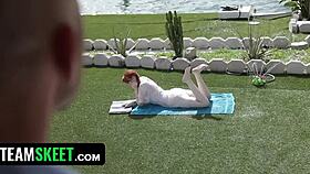 krystal orchid rides cowgirl on hairy petite 18+ ass in reality hardcore cumshot