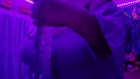 Worshipped curvy big tits with monster cock