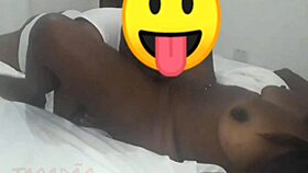 I feel intense pleasure as a black woman orgasms