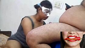 my sexy indian girlfriend getting a rough massage on webcam