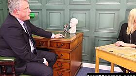 stepmom charlie rae and gigi patsy suck the principal's cock in a threesome.