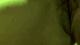 A brunette milf in heels receives a creampie treatment