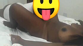 I feel intense pleasure as a black woman orgasms