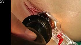 Blonde Babe Masturbates To Milk Squirt!